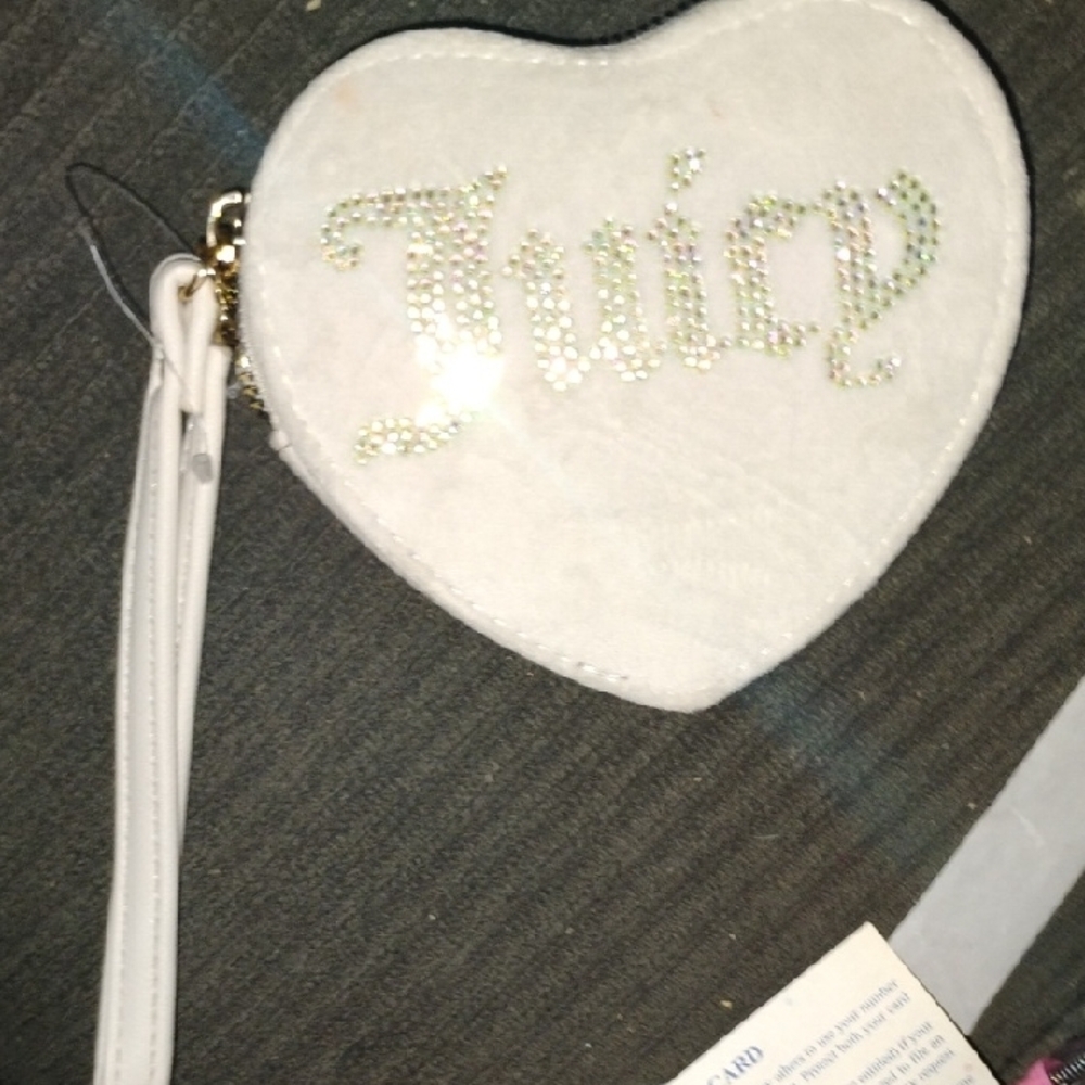 Juicy Couture White Heart-Shaped Clutch